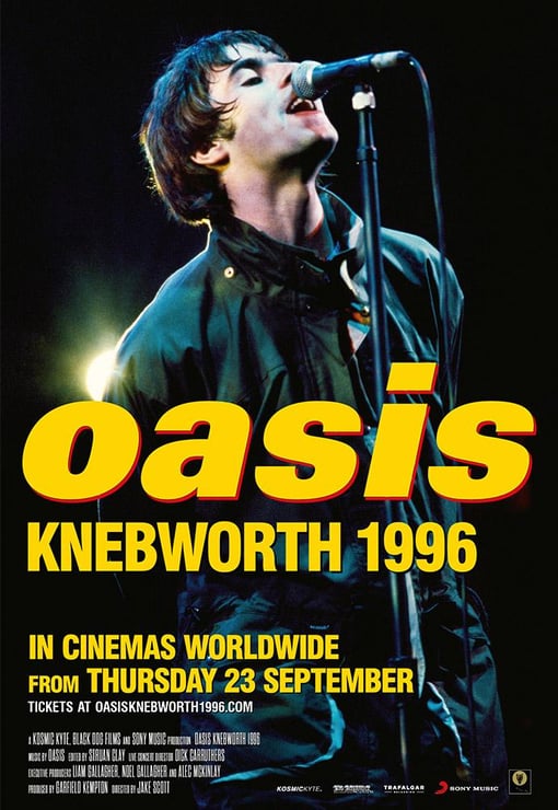 Plakat filmu Oasis Knebworth 1996