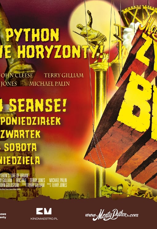Plakat filmu „Żywot Briana” w KNH