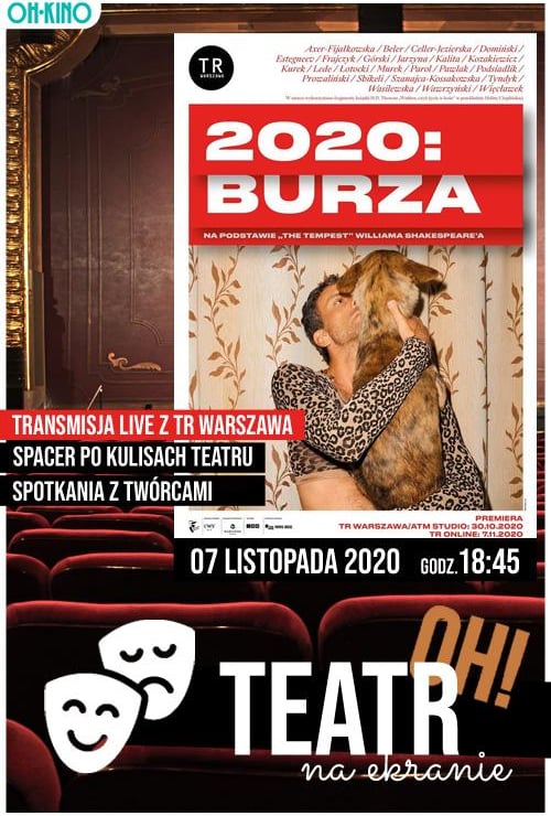 Plakat filmu Transmisja LIVE z teatru TR Warszawa: 2020: Burza