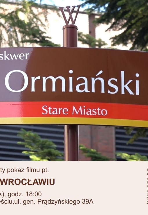 Plakat filmu Otwarty pokaz filmu Ormianie we Wrocławiu