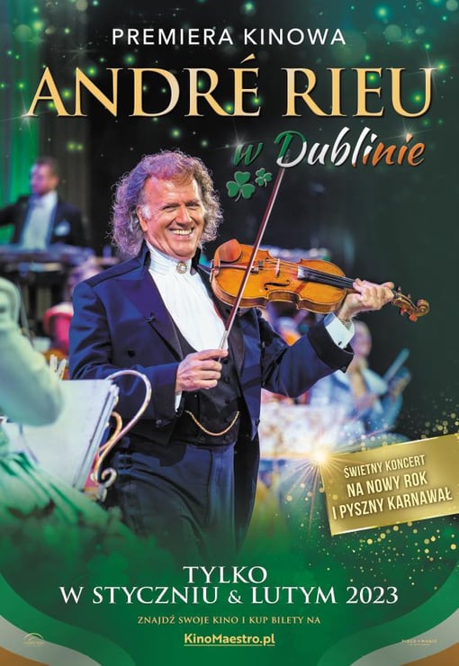 Plakat filmu André Rieu w Dublinie. Dobry koncert na Nowy Rok