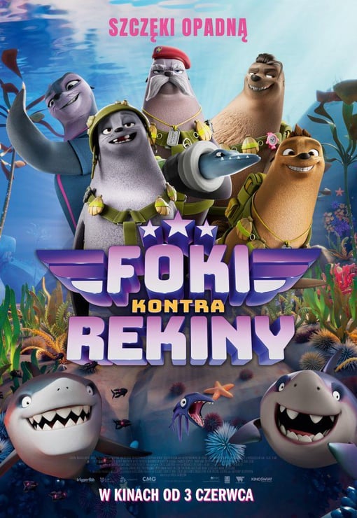 Plakat filmu Foki kontra rekiny (dubbing)