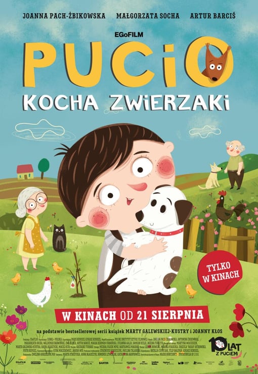 Plakat filmu Pucio kocha zwierzaki