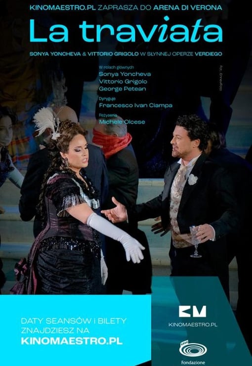 Plakat filmu La Traviata z Arena di Verona