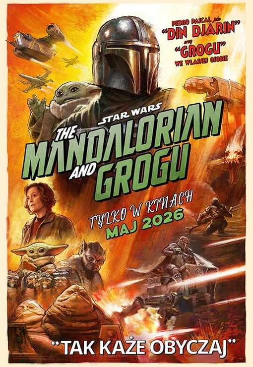 Plakat filmu Gwiezdne wojny: The Mandalorian i Grogu (dubbing)
