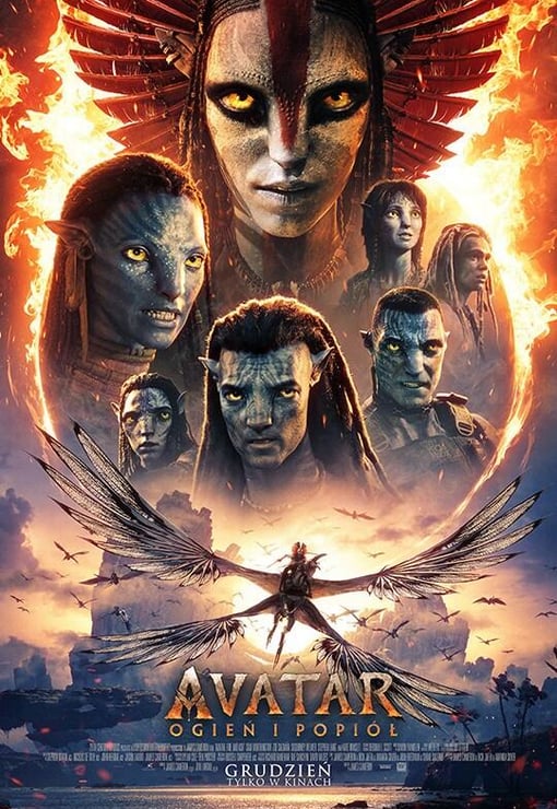 Plakat filmu Avatar: Ogień i popiół