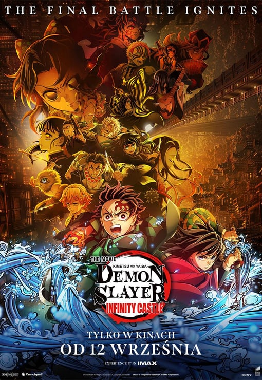 Plakat filmu Demon Slayer: Kimetsu no Yaiba Infinity Castle