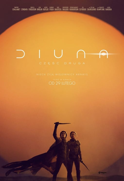 Plakat filmu Дюна: Частина друга / Diuna: Część druga (ukr.)
