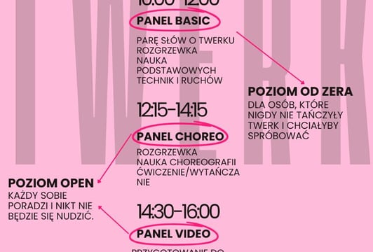 Harmonogram warsztatów twerk