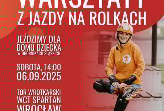 Charytatywne warsztaty z jazdy na rolkach z Fundacją WyrolujMY (Wrocław, 6 września 2025)