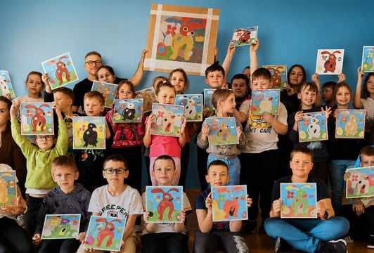 Mozaiki piaskowe - malowanie piaskiem w Odra Centrum z artystą plastykiem