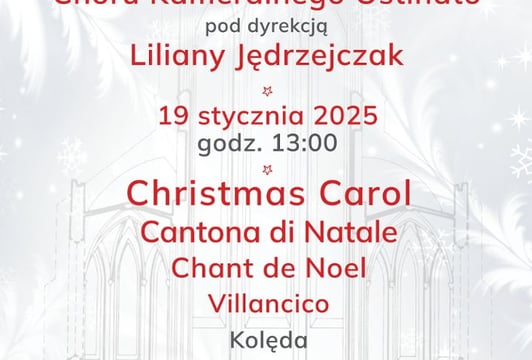 Plakat Koncertu Kolęd w Kościele Garnizonowym