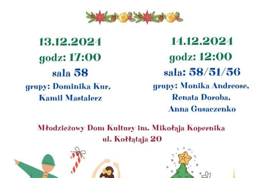 Tydzień świąteczny w MDK im. Mikołaja Kopernika