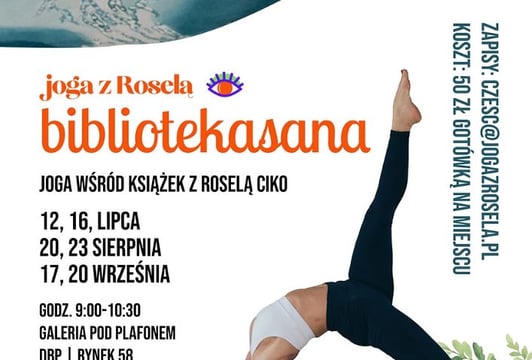 Bibliotekasana – cykl spotkań z jogą i książkami