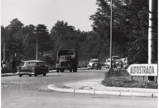 Zjazd na autostradę, 1970, zbiory Archiwum Budowlanego Wrocławia