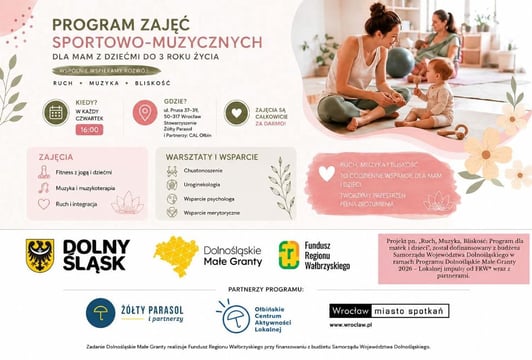Ruch, muzyka, bliskość: Program dla mam z dziećmi. DMG 2026