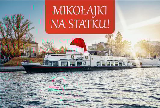 Statek Rusałka na przystani Amfiteatralnej