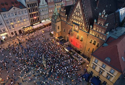 Wrocławska potańcówka pod ratuszem
