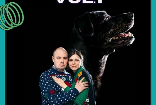 Sesja zdjęciowa ze zwierzakiem w stylu retro