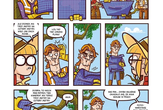 Plansza z komiksu -  fragment wystawy