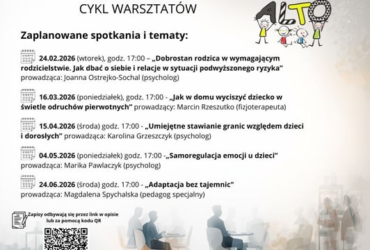Cykl BEZPŁATNYCH warsztatów