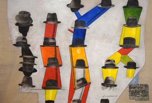 A hat makes a man_style comes from a suit after Max Ernst