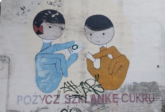 Mural przy Jedności