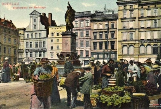 Plac Solny na dawnej pocztówce