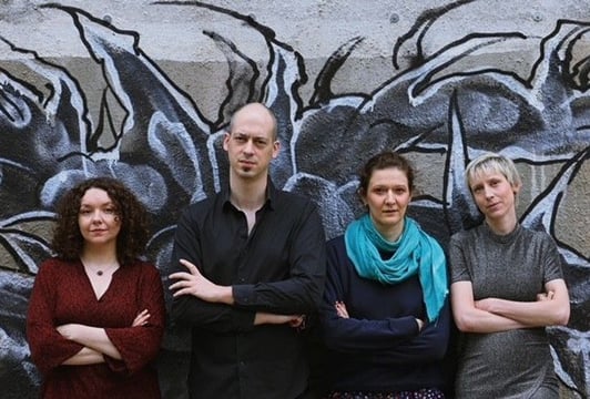 Kolektyw 1072, od prawej: Sara Celler-Jezierska, Kinga Krzemińska, Adam Bence Vas. Federa: Antonina Lewandowska