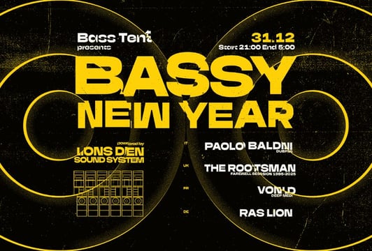 Bassy New Year - grafika pozioma