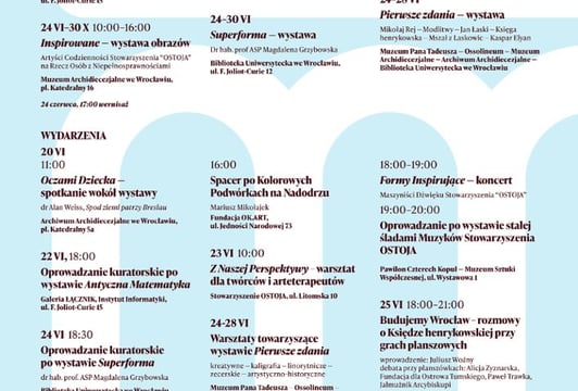 Afisz Festiwalu MOSTEM