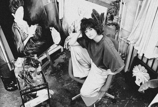 Iza Michniewska w pracowni