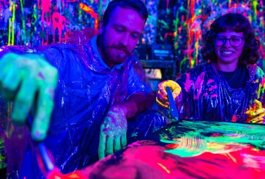 Weekend w Pigcasso - kreatywne malowanie / chlapanie dla dzieci i dorosłych