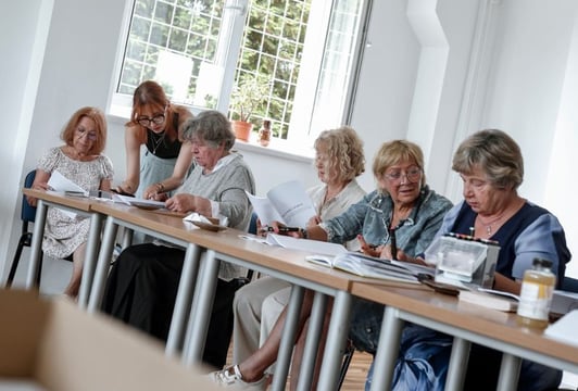 Seniorki w trakcie próby