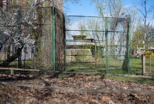 Dawne korty tenisowe w Parku Lesława Węgrzyowskiego