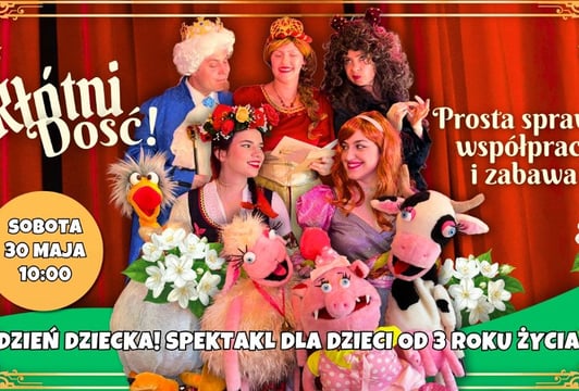 🎈Dzień Dziecka: interaktywny spektakl 5D (3+) „Kłótni Dość!” – muzyka na żywo
