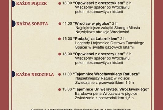 „Tajemnice Uniwersytetu Wrocławskiego" – wycieczka po Wrocławiu