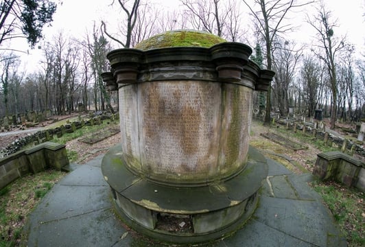 Pomnik żołnierzy narodowości żydowskiej poległych w czasie I wojny światowej. Nowy Cmentarz Żydowski we Wrocławiu