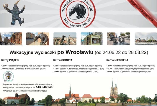„Wycieczka zabytkowym tramwajem po Wrocławiu“ 2 h