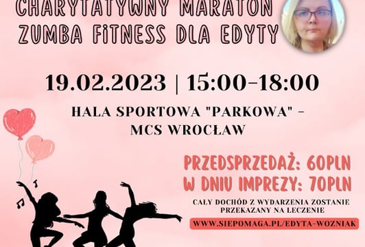 AFTER WALENTYNKOWY - Charytatywny Maraton Zumba Fitness dla Edyty Woźniak