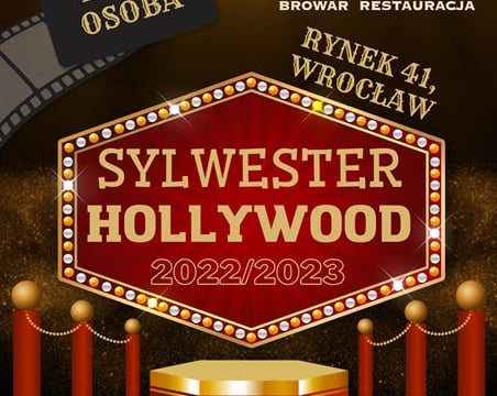 Sylwester w stylu Hollywood w Restauracji & Browarze Złoty Pies 2022/2023