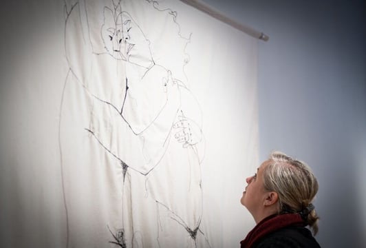 Fragment wystawy "Dom" Irminy Murawskiej