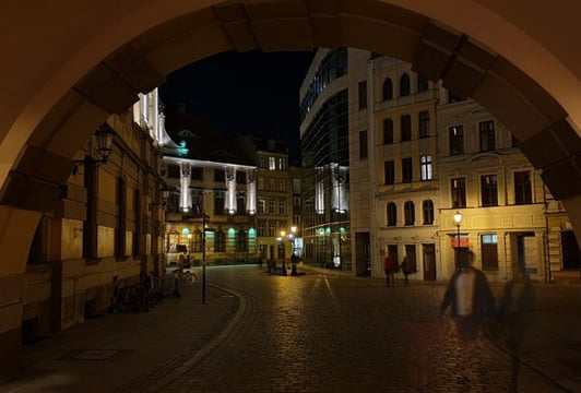 Wrocław nocą