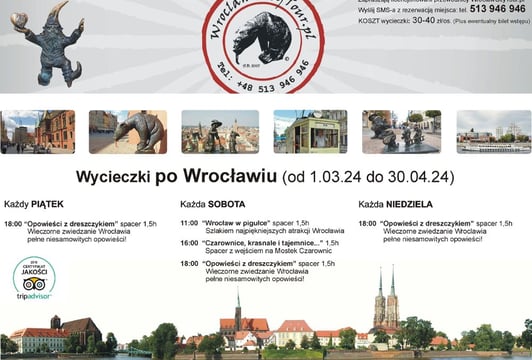 „Tajemnice, krasnale i czarownice", spacer po Wrocławiu