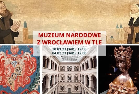 "Muzeum Narodowe z Wrocławiem w tle" (zdjęcie w tle)