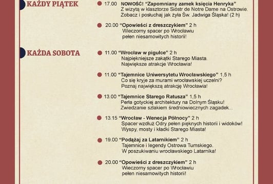 „Podążaj za latarnikiem” – spacer po Wrocławiu
