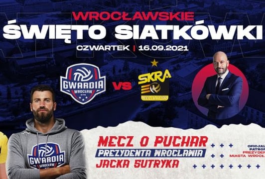 Gwardia Wrocław vs. PGE Skra Bełchatów  w Hali Orbita