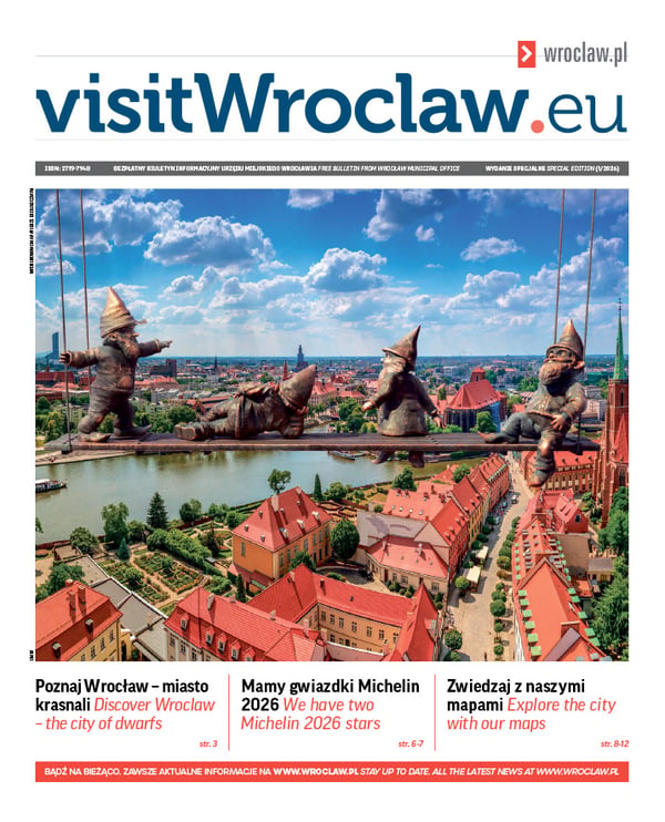 Zdjecie okładki biuletynu - Krasnale na ławeczce nad Ostrowem Tumskim