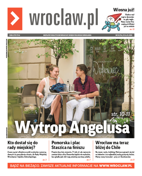 Zdjecie okładki biuletynu - Dwie kobiety siedzące przy stoliku w kawiarni Cherubinowy Wędrowiec