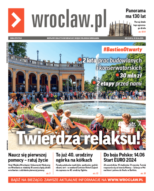 Zdjecie okładki biuletynu - Tłumy wrocławian na otwarciu Bastionu Sakwowego 9 czerwca